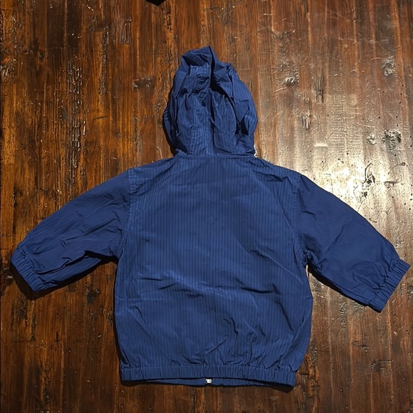 NAUTICA EUC BOYS NAVY BLUE HOODIE HOODED JACKET COAT SUMMER FALL SZ 18 24 MONTHS - Picture 4 of 5